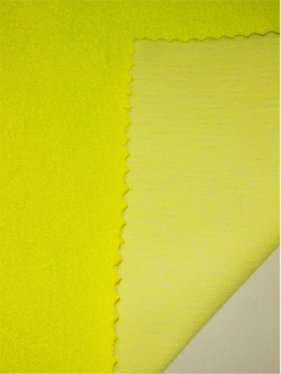 XX-FSSY/YULG  CVC 60/40 hi-vis poly cotton interweave fabric 200D*7S  350GSM 側面照